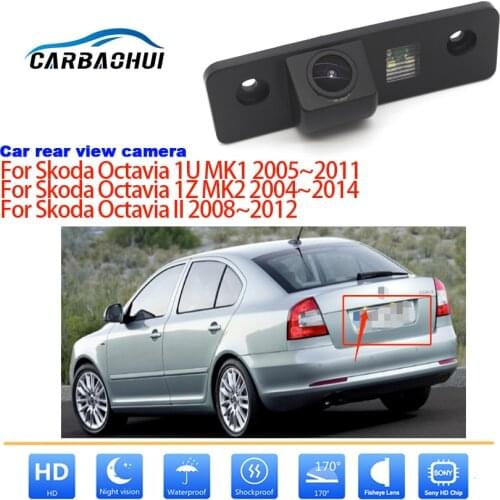 For Skoda Octavia 1U MK1 1Z MK2 For Octavia II 2004 ~ 2014 Car Wireless Parking Reversing Camera Full HD CCD Night Vision