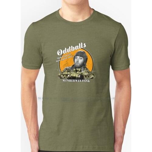 Oddball : Heroes T Shirt 100% Pure Cotton Oddball S Heroes M4 Sherman Tank War Film Logo Creative Trending Vintage Cool Gift