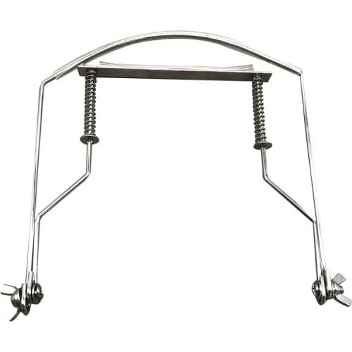 Harmonica Neck Holder 10 Holes Blues Harp Mouth Organ Stand Harmonic Rack -Silver