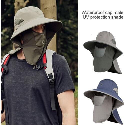 Fishing Sun Proof Waterproof Hat Cap Male Men UV Protection Shade Fisherman Hats Super Thin Quick Drying Caps For Outdoor Travel