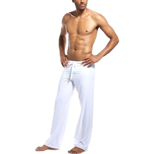 2020 Summer Spring Men Ice Silk Breathable Yoga Pants Homewear Sweatpants Sports Belly Dance Fitness Morning Walk Casual Pants