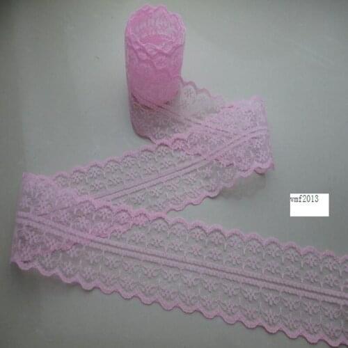 New listing 10 yards / 4 cm wide pink bilateral lace ribbon lace embroidery lace DIY craft