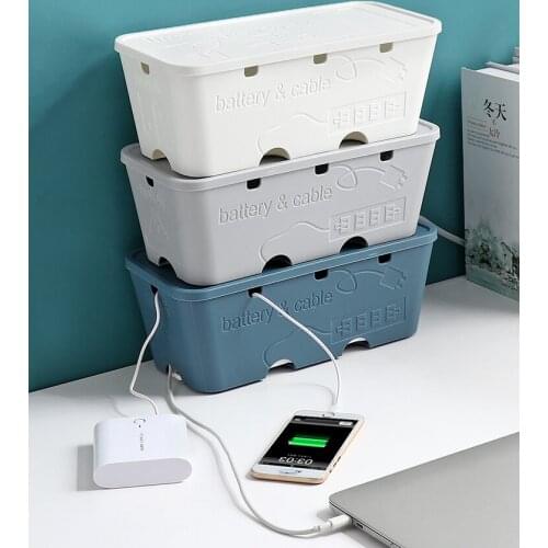 Office Accessories Wire Plug-in Storage Box Household Items Charger Power Cable Organiser
