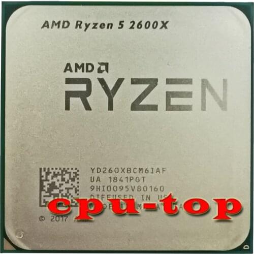 AMD Ryzen 5 2600X R5 2600X 3.6 GHz Six-Core Twelve-Thread CPU Processor YD260XBCM6IAF Socket AM4