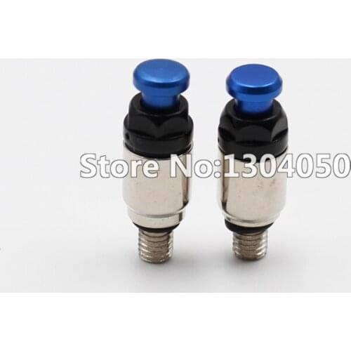 Dirt bike Motorcross Fork Bleeders Valve Air Fork Air Bleeder Pressure Relief Valve M5 x 0.8 Brass Billet Stainless BLUE M5*0.8