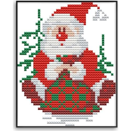 Cross Stitch Patterns Santa Claus 14CT 11CT Counted Printed Cross Stitch Kits Handmade Embroidery Fabric Needlework Sets Crafts