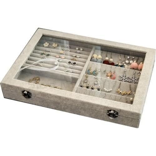 Jewelry box simple earrings earrings earrings box small hand ornaments packing and storage box ear hairpin finishing box