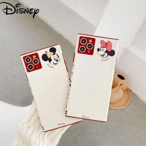 DISNEY 2021 Minnie Silicone Case for IPhone 11 Pro Xs Max iPhone SE 2020 6 6S 7 8 Plus Official Liquid Silicon 360 Full Cover