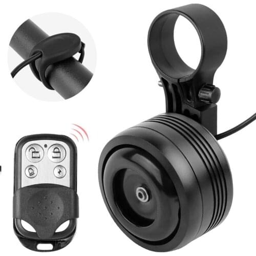 125db Trumpet USB Charge Bicycle Electric Bell Cycle Motorcycle Scooter Horn Optional Anti-theft Alarm Siren & Remote Control