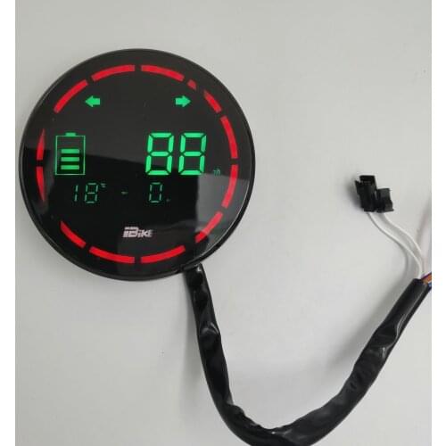 Speedometer+48v60v72v LCD DISPLAY WITH clip+battery power/level indicator electric scooter PARTS instrument e-bike MTB dashboard