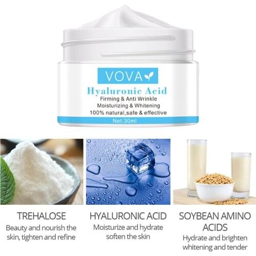 Hyaluronic Acid Face Serum Anti-Aging Shrink Pore Whitening Moisturizing Essence Face Cream Dry Skin Care