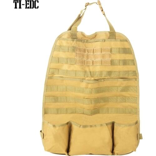 Tactical Car Seat Back Organizer - Upgraded Tactical Molle Vehicle Panel Universal Fit Car Seat Cover Protector