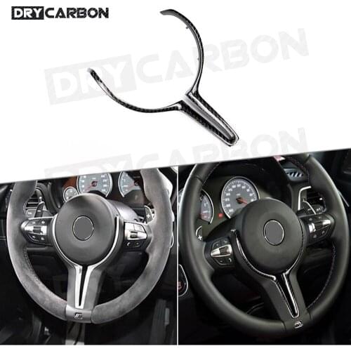 Carbon Fiber Car Inner Steering Wheels Trim Cover for BMW 3 Series F80 M3 4 Series F82 F83 M4 5 Serie F10 M5 6 Serie Car Styling