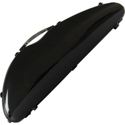 High Quality 4/4 Violin Case Full Size Violin Case Fiddle Black Violin Case Fiber Glass Case With Bow Holders & Straps