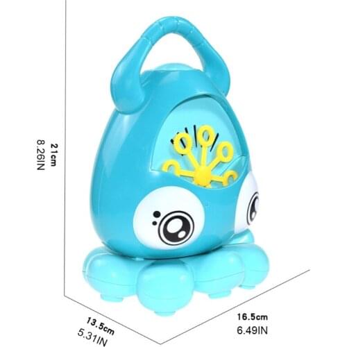 1PC Summer Toy Outdoor Game Octopus Bubble Machine Realistic Bubble Toy with Light & Sound Outdoor Gift for Toddler 69HE