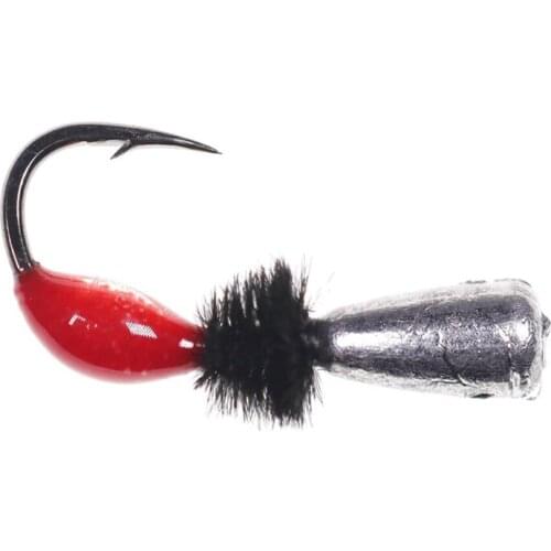 6PCS Copper Bead Head Nymph Flies Trout Fly Fishing Bait #10 Single Metal Barbed Hook Tool Fly Shape Copper Lure