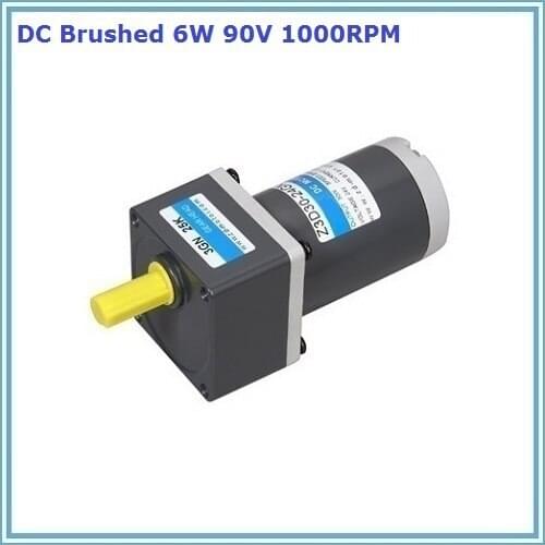 6W 90V 1000rpm output speed dc gear motor