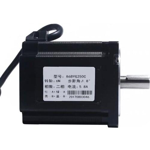 86stepper motor 86BYG250C 6N.M L101mm CNC Router Nema34 2phase Stepper Motor