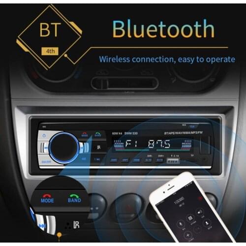 Car Radio Stereo MP3 Player Digital Bluetooth-compatible FM Audio Music USB / SD With In Dash AUX Input In-dash Car MP3 Radio