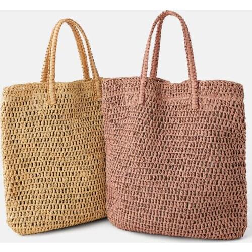 Paper Straw tote bag Weave Shopping Bag