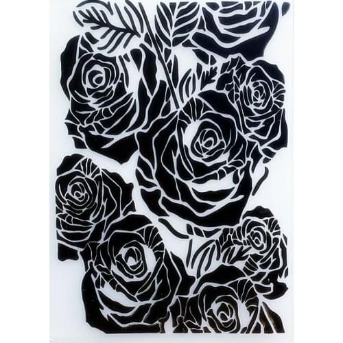 YLEF110 Flower Plastic Embossing Folder For Scrapbook Stencils DIY Photo Album Cards Making Decoration Scrapbooking Tool New