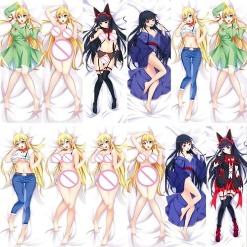 December update Japanese Anime Gate Jieitai Kanochi Rory Mercury Hugging Dakimakura Pillow Cover Case Decorative Pillowcase