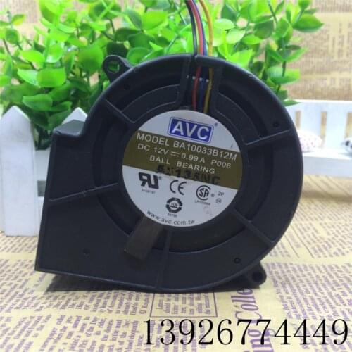 For AVC BA10033B12M 9733 12V 0.99a 9cm Blower Turbine Fan