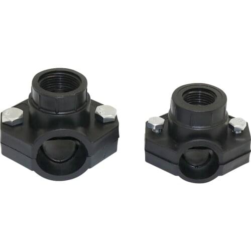 Home Improvement Outer Diameter 25mm/32mm Pipe 1/2'' 3/4" Female Thread Connector Plumbing Pipe Fastening Clamps Clips 10 Pcs