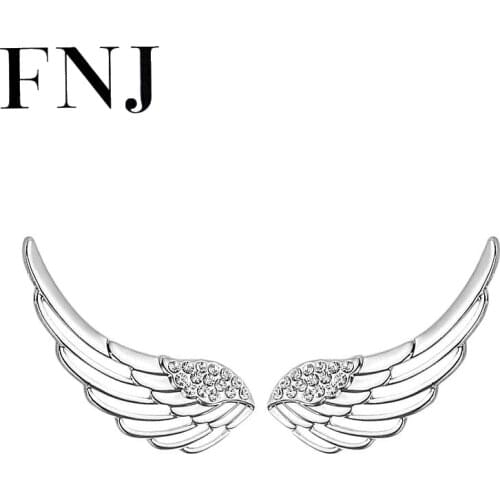 Серьги с камнями FNJ China At AliExpress