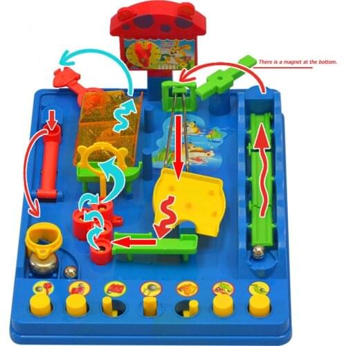 Intellectual Ball Waterpark Adventures Montessori Desktop Game Parent-Child Toys Kids Learning Education Supplies