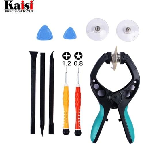 Kaisi 10 in 1 Mobile Phone Repair Tools Kit LCD Screen Opening Pliers Screwdrivers Pry Disassemble Tool for iPhone8 7 6s 6 5s 5