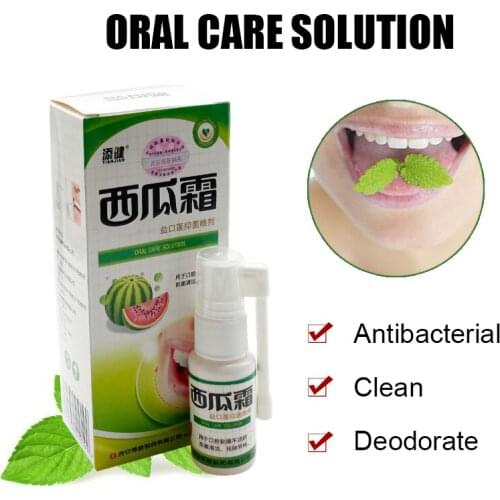 Chinese Herb Watermelon Cream Antibacterial Spray Treatment Ulcer Pain Relief Spray Oral Ulcers Toothache Fresh Breath