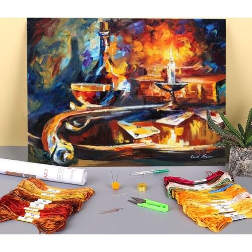 Recollection Printed 11CT Cross-Stitch Full Kit Embroidery DMC Threads Knitting Sewing Needlework Painting Mulina Sales