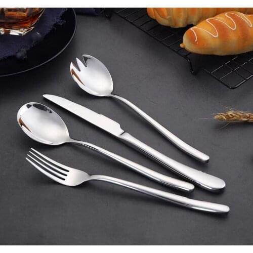 Hot Sale Tableware Set Stainless Steel Cutlery Set Western Food Tableware Luxury Fork Teaspoon Knife Cutlery Set fork spoon