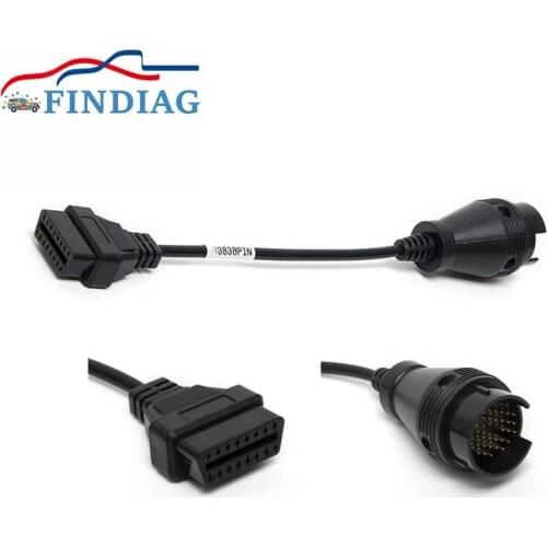 Newest For IVECO 38 Pin Male Connector 16 Pin OBD Cable Adapters Auto Car Diagnostic Tool 38 Pin Interface For IVECO Connector