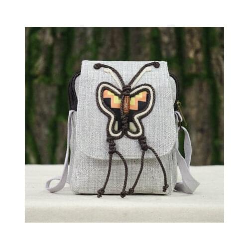 New national string appliques women shopping handbags!Nice prints lady casual shoulder&Crossbody bags All-match Mini canvas bag