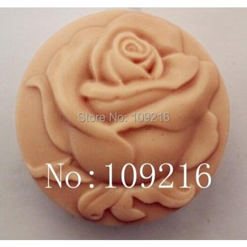 Wholesale!!!1pcs 6.2x6.2x2.8cm Rose (ZX903) Silicone Handmade Soap Mold Crafts DIY Mold