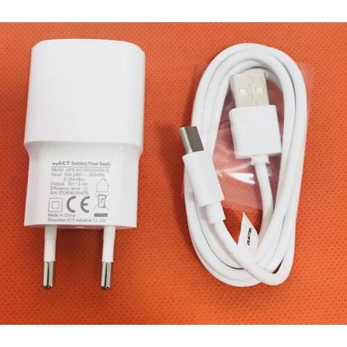 Original Fast 2.0A Travel Charger EU Plug Adapter+ Type C USB Cable for Oukitel U18 MT6750T Octa Core Free shipping