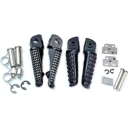 Motorcycle Front Rear Footrests Foot pegs pedal For Kawasaki Ninja ZX6R ZX10R ZX-6R ZX-10R Z1000 Z750 ER6F ZX636 ER6F EX650 ER6N