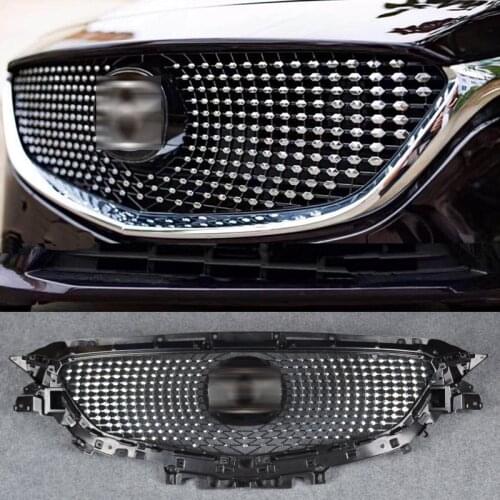 Racing Grill ABS Plastic Cover Protector Front Bumper Upper Grille for Mazda 6 ATENZA 2014 15 16 17 18 19 20 21
