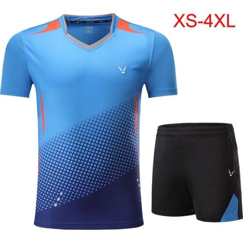 Male Child Shirt Badminton , Blue suit Badminton Girl , Female Shirt uniforms Badminton , Tennis Team Sport Kits Shorts Clothes