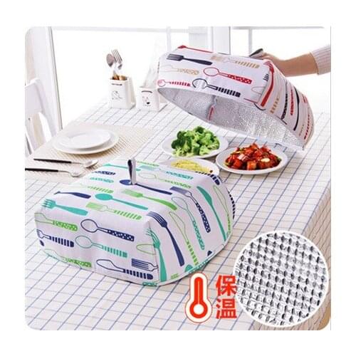 Creative Foldable Dish Cover Dining Table Cover Food Insulation Aluminum Foil Dust Cover