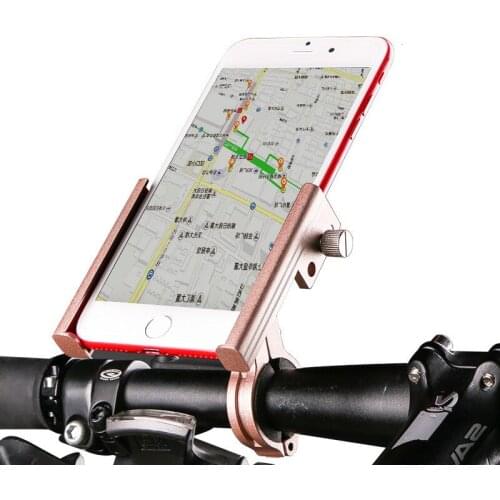 WHEEL UP Bicycle Mobile Phone Clip Aluminum Alloy Cell Phone Clip Holder 6.8 inch Motorcycle Non-slip Ultralight Handlebar Clip