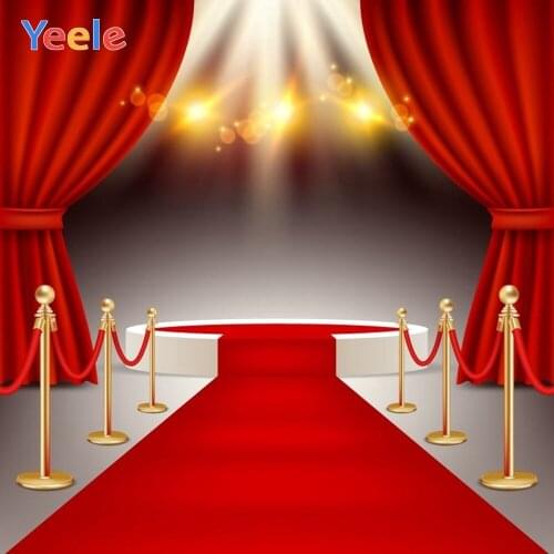 Red Carpet Curtain Stage Carnival Party Photography Backdrop Vinyl Photographic Background For Photo Studio Photozone Photophone