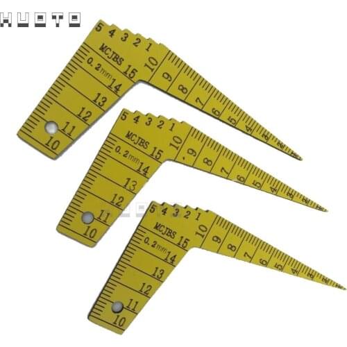 Japanese MCJBS plastic feeler gauge 1-15mm Toper Gauge Inspection Kegelmessgerat ruler for Automobile industry angle gauge
