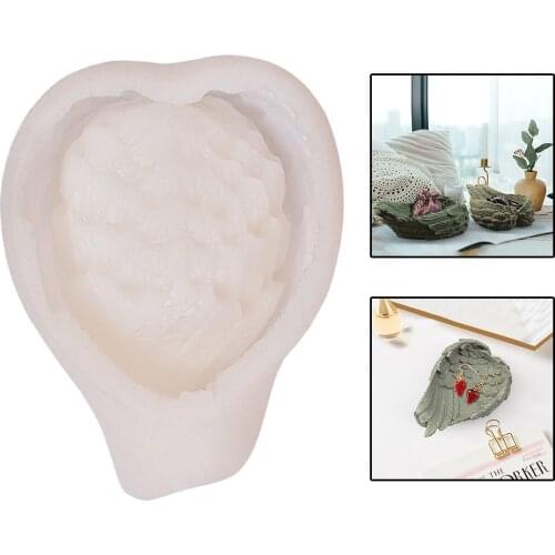 Soap Mould Storage Box Tray Dish Plate Molds Epoxy Moulds Wing Storage Box Mold Pendant Jewelry Dish Making Crafts Tool