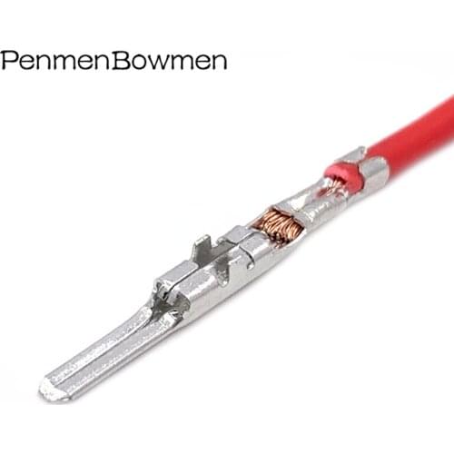 2.3MM Way Brass Tinned Automotive Crimping Wire Terminal Male Loose Splice Pins With 18AWG Cable 8230-4282