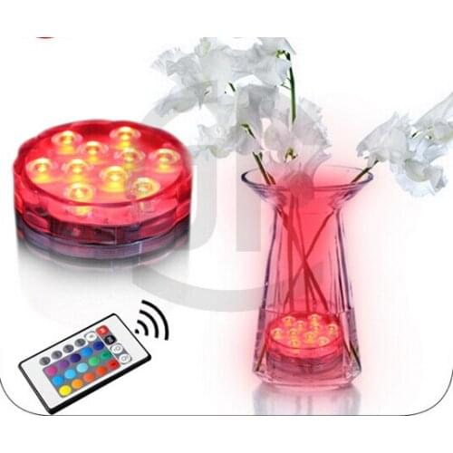 2015 Rushed Favors And Gifts Rgb Multi Colors Remote Control 16colors Submersible Led Light, Vases Base Light for Celebration