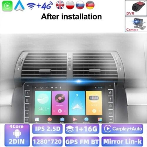 4 Core 2din Android Car Radio For BMW 5 E39 E53 X5 1995-2001 M5 7 E38 2002 2003 2004 2005 2006 Navi GPS WIFI Multimedia Player
