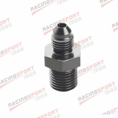 -4AN 4AN AN4 Male Flare To M14x1.25 Metric Straight Fitting Blue/BLACK